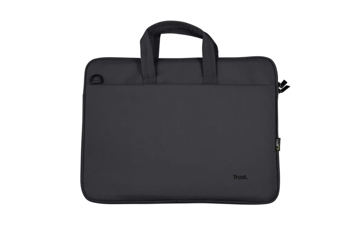 Trust Bologna 16" Eco-friendly Slim Laptop Bag | Black