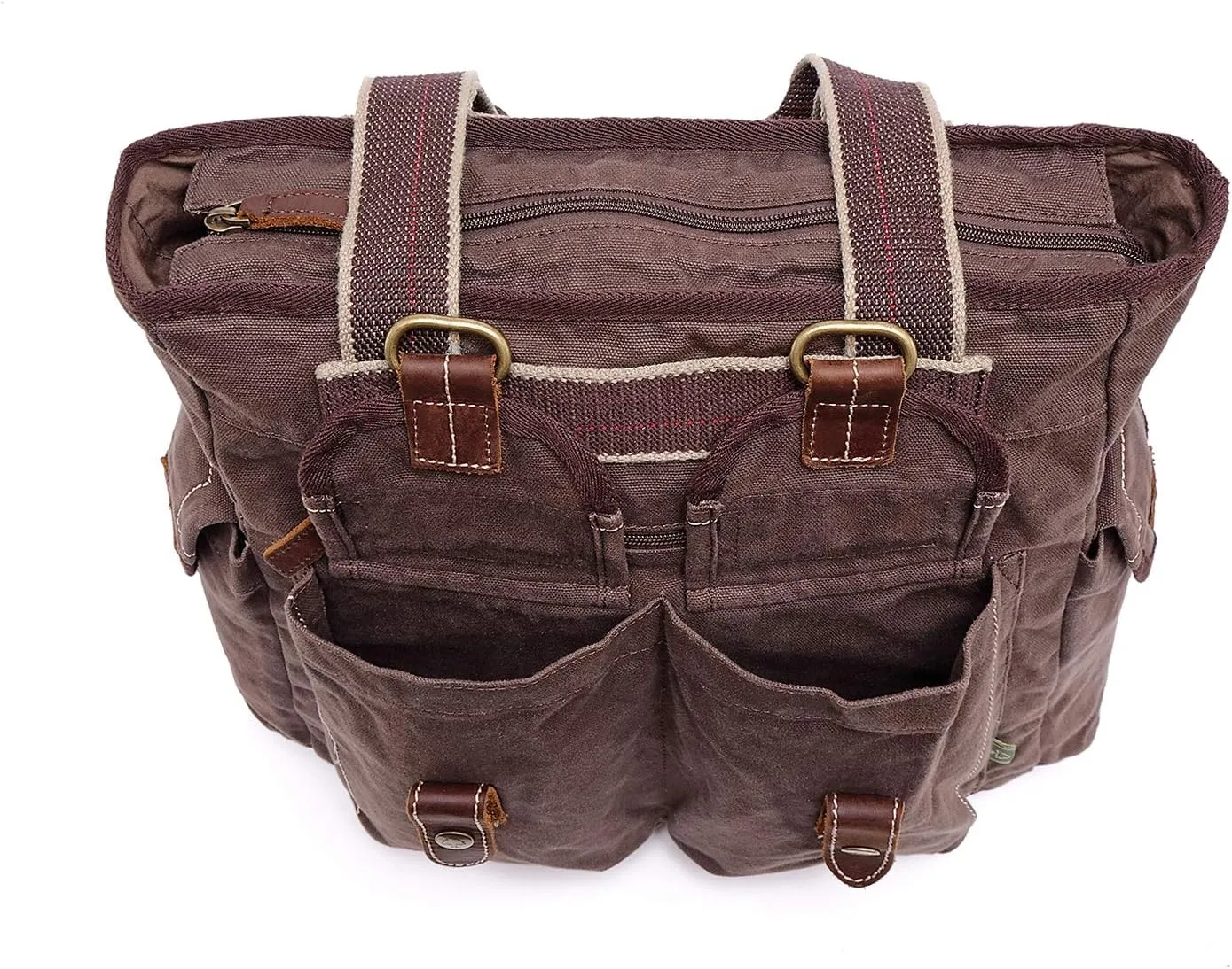 TSD Brand Oak Hill Utility Canvas Tote Bag