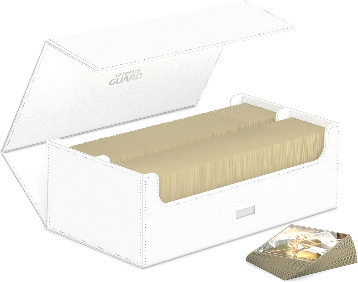 Ultimate Guard Arkhive 800 , Deck Case for 800 Double-Sleeved TCG Cards, White, Compatible with Boulders, Magnetic Closure & Microfiber Inner Lining
