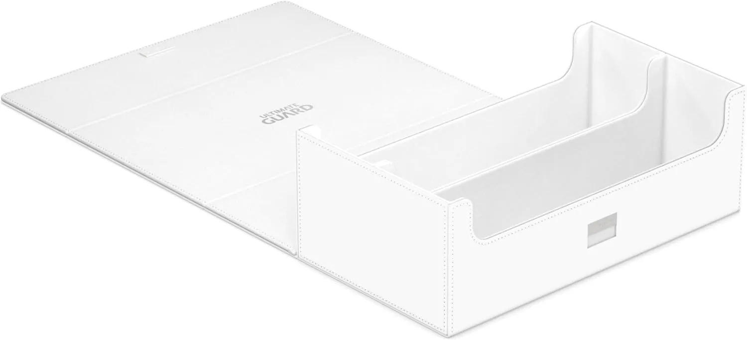 Ultimate Guard Arkhive 800 , Deck Case for 800 Double-Sleeved TCG Cards, White, Compatible with Boulders, Magnetic Closure & Microfiber Inner Lining