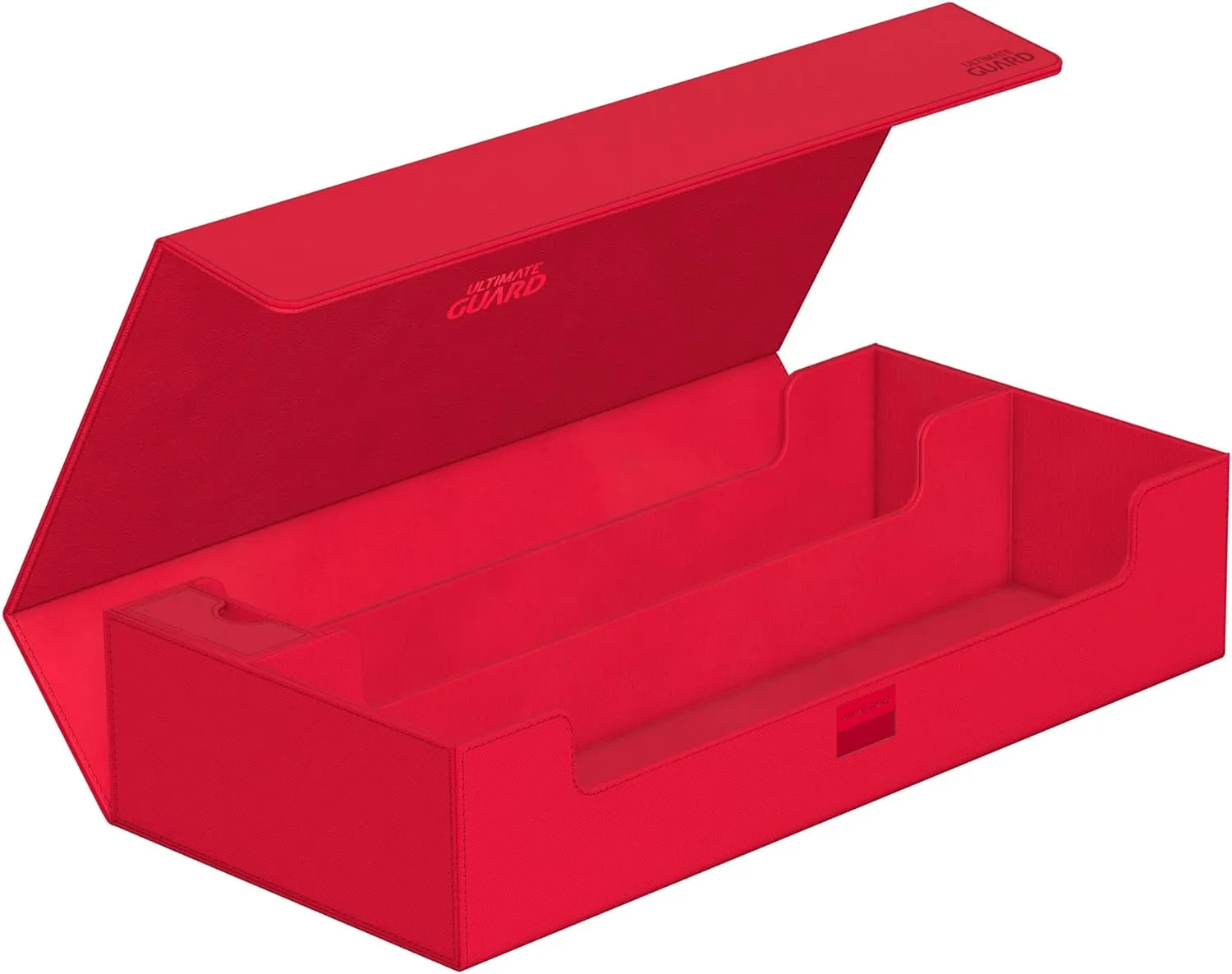 Ultimate Guard Superhive 550 , Deck Case for 550 Double-Sleeved TCG Cards, Red, Compatible with Boulders, Magnetic Closure & Microfiber Inner Lining