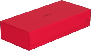 Ultimate Guard Superhive 550 , Deck Case for 550 Double-Sleeved TCG Cards, Red, Compatible with Boulders, Magnetic Closure & Microfiber Inner Lining