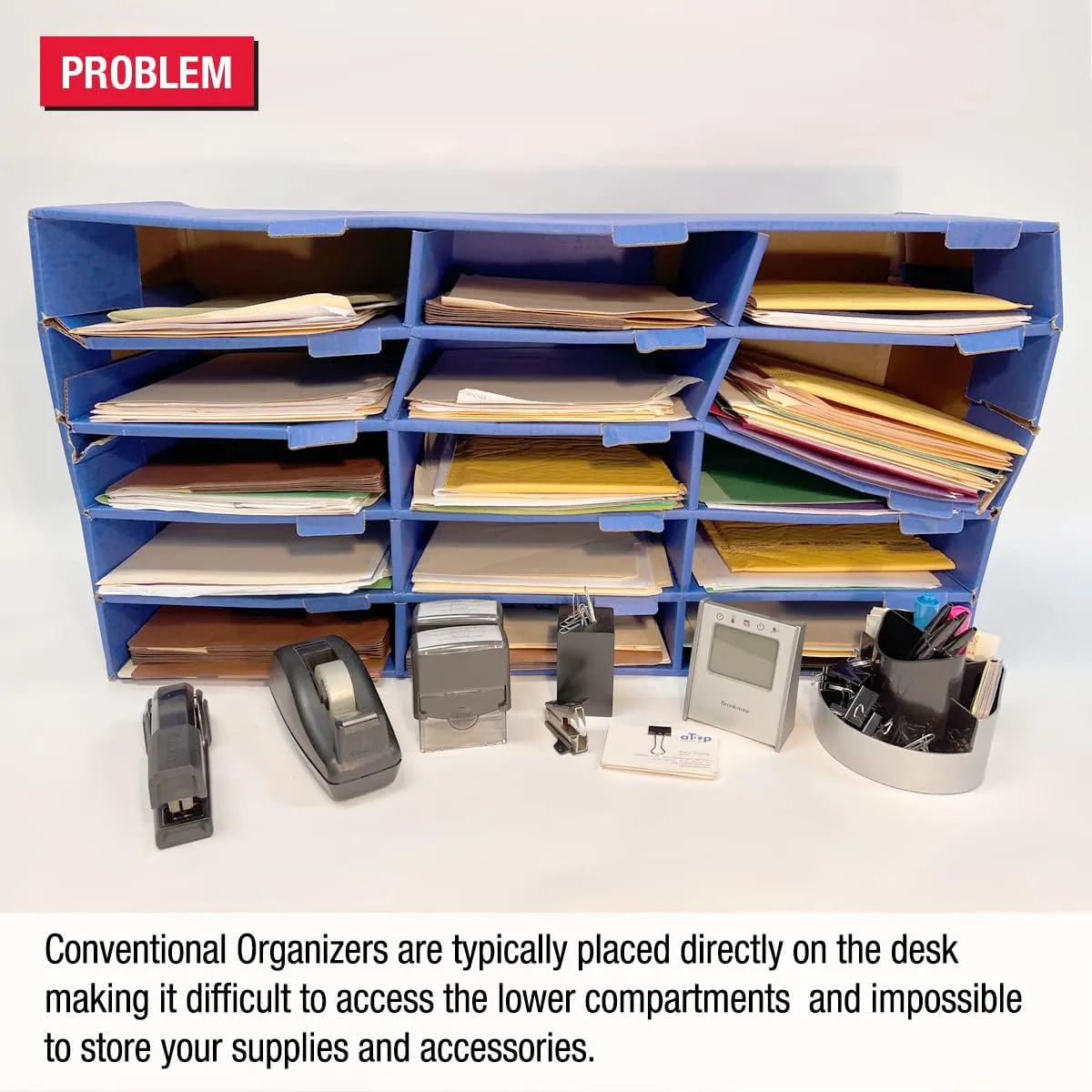 Ultimate Office TierDrop Riser Storage Base Lifts Your Sorter 5 Inches Off of The Work Surface for Easier Unobstructed Access to The Lower Compartments and Easy Access to Frequently Used Supplies