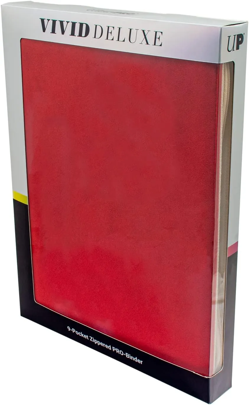 Ultra Pro ULP15934 9 Pocket Deluxe Vivid Red Pro-Binder