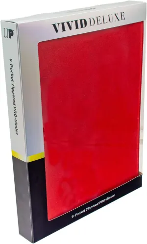 Ultra Pro ULP15934 9 Pocket Deluxe Vivid Red Pro-Binder