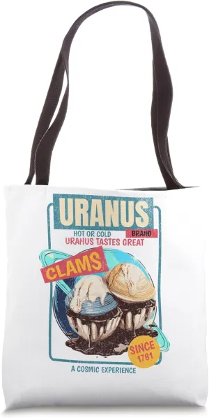 Uranus Brand Clams Hot or Cold Retro Hipster Planets Ocean Tote Bag