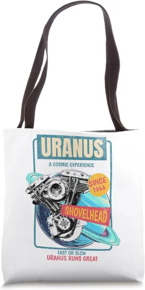 Uranus Brand Cone Shovelhead HD Fast or Slow Runs Great Tote Bag