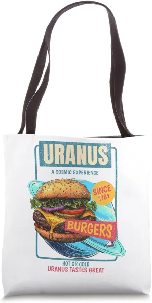 Uranus Brand Hamburgers Retro Hot or Cold Taste Great Tote Bag