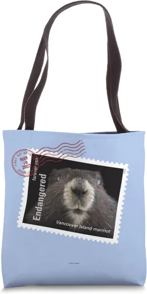 USPS Endangered Species Vancouver Island Marmot Postmark Tote Bag