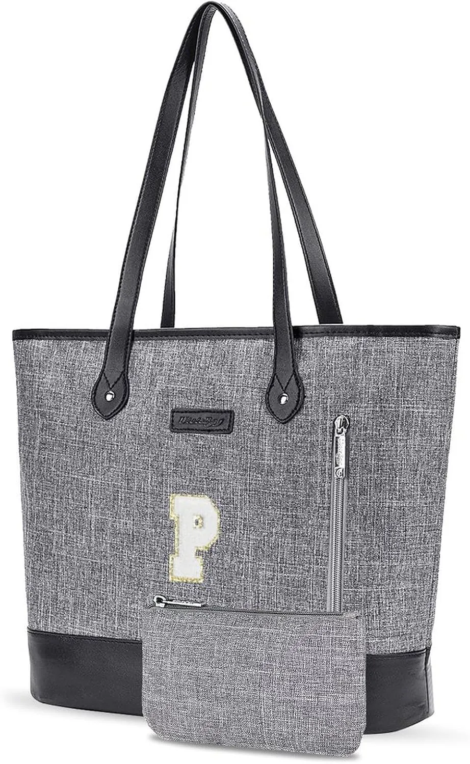 UTOTEBAG Laptop Tote Bag for Women 15.6 Inch Waterproof Leather Computer Work Bags Initial Business Briefcase Gifts for Women