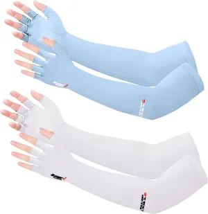 UV Protection Gloves - Non Slip Sunblock Gloves for Summer Outdoor Fishing & Driving L Size