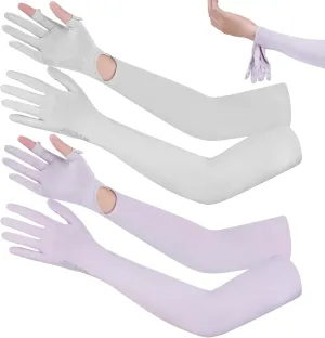 UV Protection Gloves - Non Slip Touchscreen Sun Protection Driving Fishing Gloves