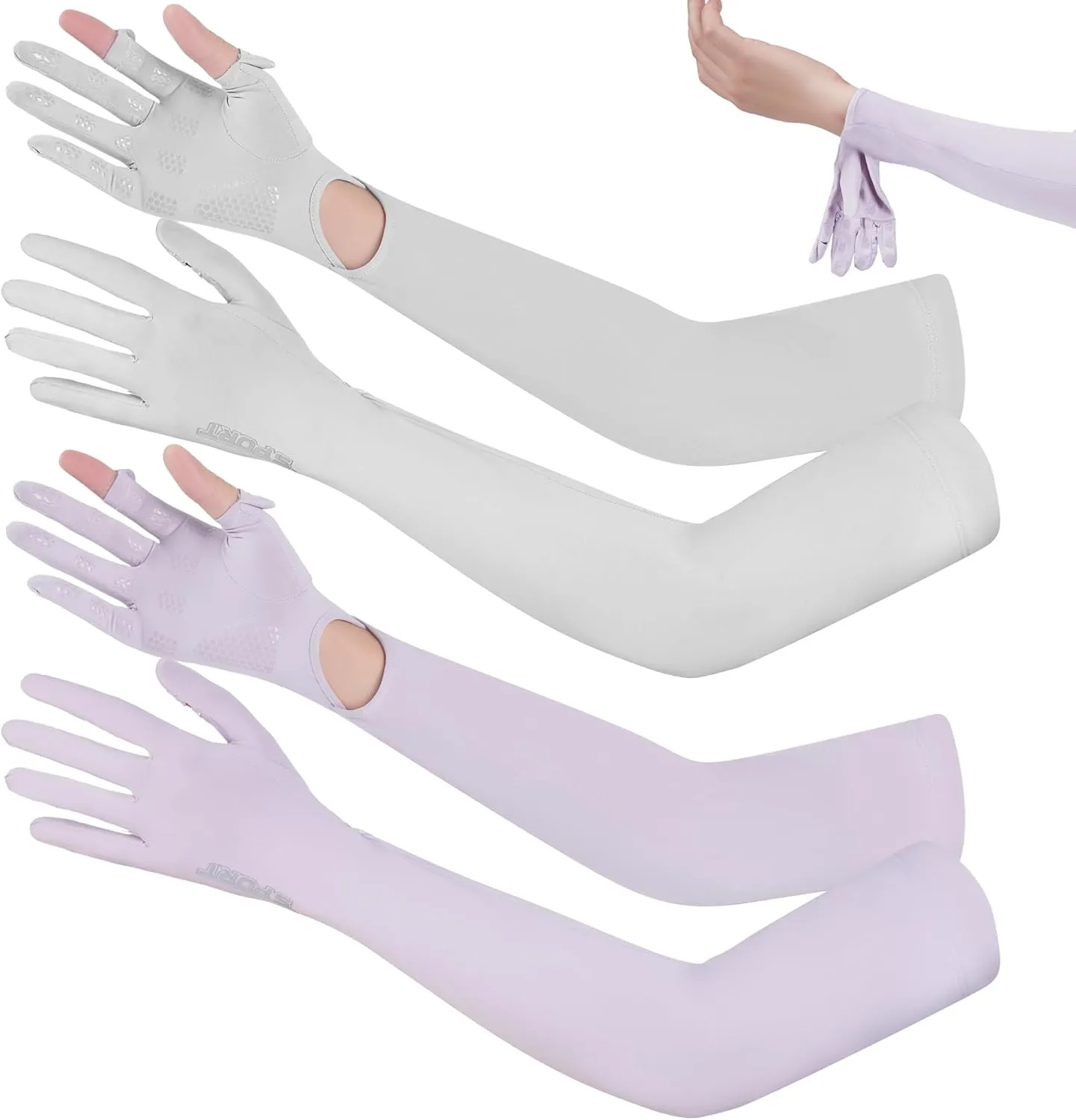 UV Protection Gloves - Non Slip Touchscreen Sun Protection Driving Fishing Gloves