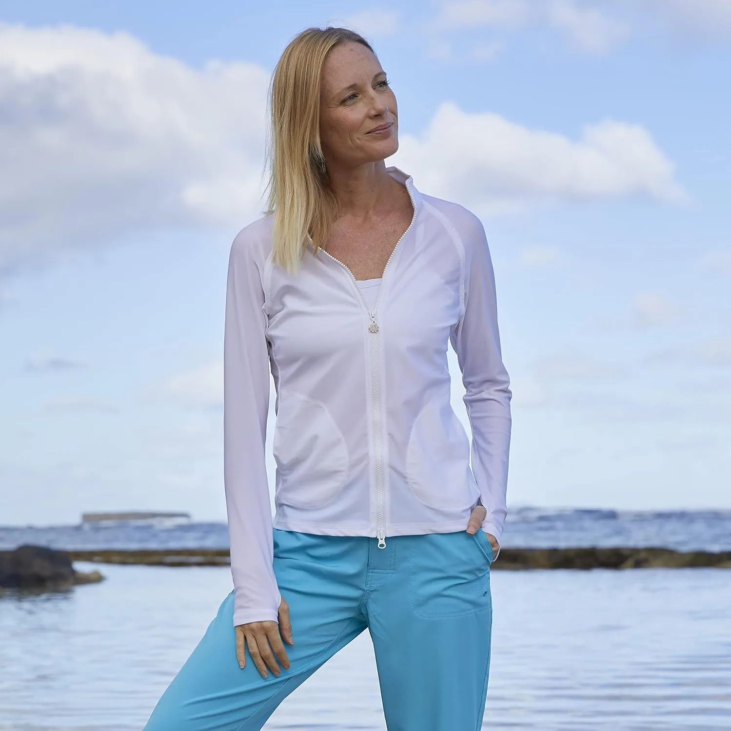 UV SKINZ UPF 50  Women's Water Jacket