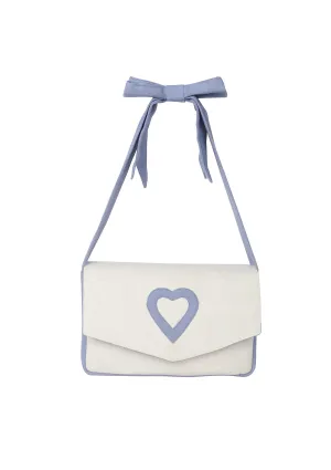 VALENTINE CLUTCH AZURE BLUE