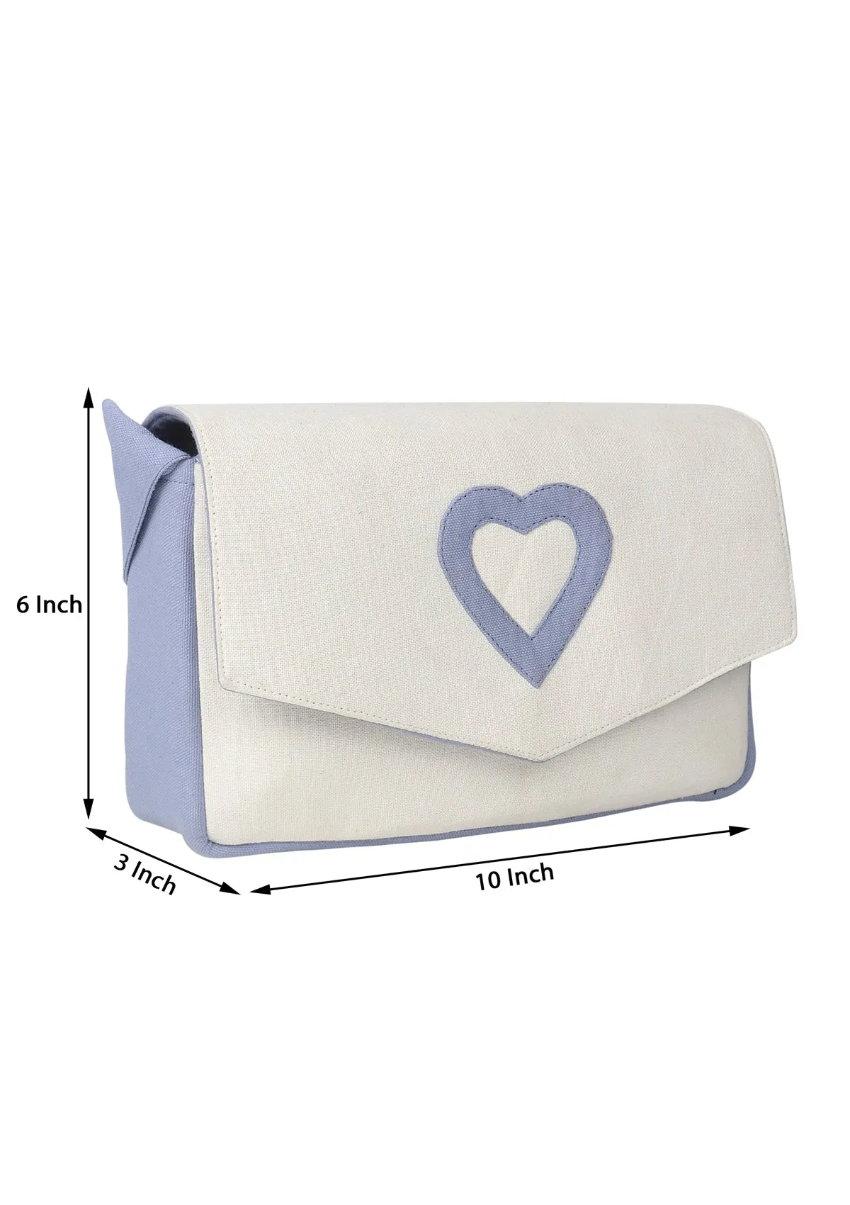 VALENTINE CLUTCH AZURE BLUE
