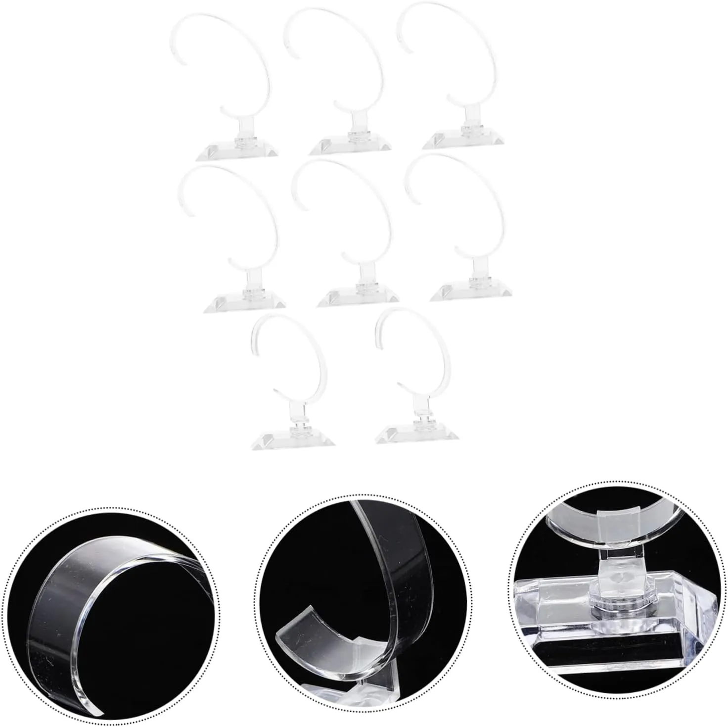VALICLUD 24pcs Plastic Watch Holder C-shaped Jewelry Stand for Displays Organizes Watches Bracelets Material for Home Retail Use