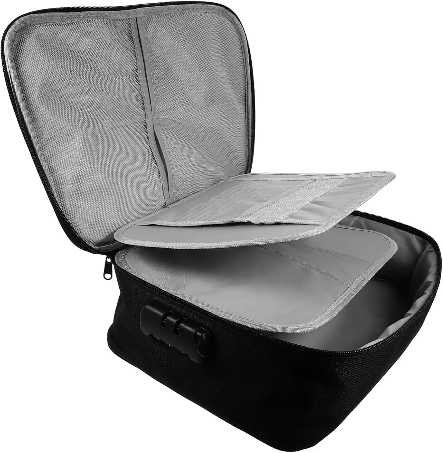VALICLUD Secure Document Organizer Case Travel Document Storage Bag Oxford Fabric Large Capacity Password Lock