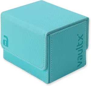 Vault X Trading Card Sideloading Deck Box, 100  sleeved cards, Premium Exo-Tec Material, Card Holder Storage Box, Detachable Magnetic Lid, for MTG Commander Game, TCG (Pastel Blue)