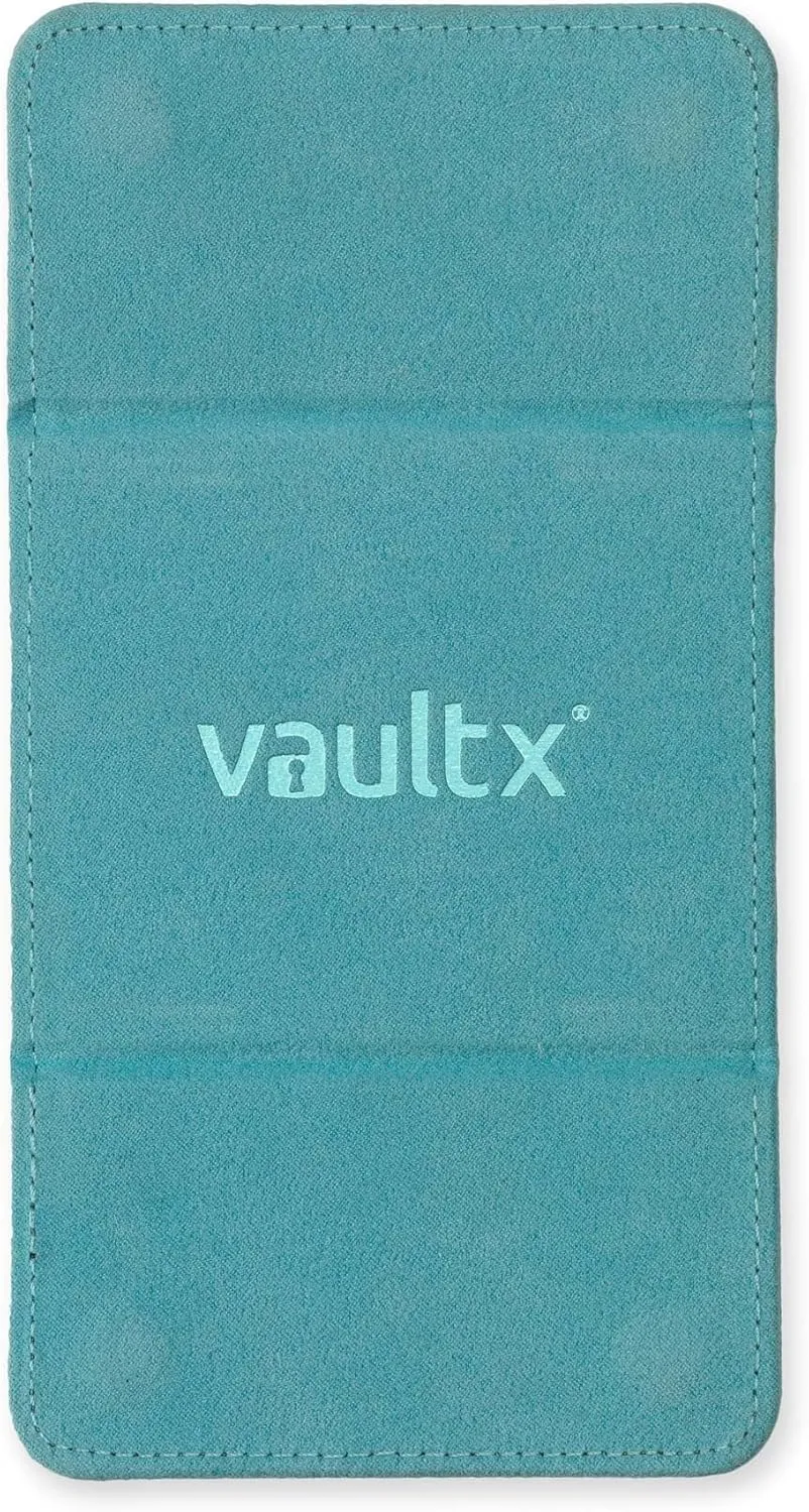 Vault X Trading Card Sideloading Deck Box, 100  sleeved cards, Premium Exo-Tec Material, Card Holder Storage Box, Detachable Magnetic Lid, for MTG Commander Game, TCG (Pastel Blue)
