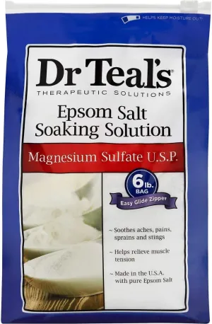 VELCRO Brand Dr. Teal's Epsom Salt, 6 Pounds (2 Count)