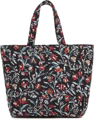 Vera Bradley Cotton Lunch Tote Lunch Box, Perennials Noir