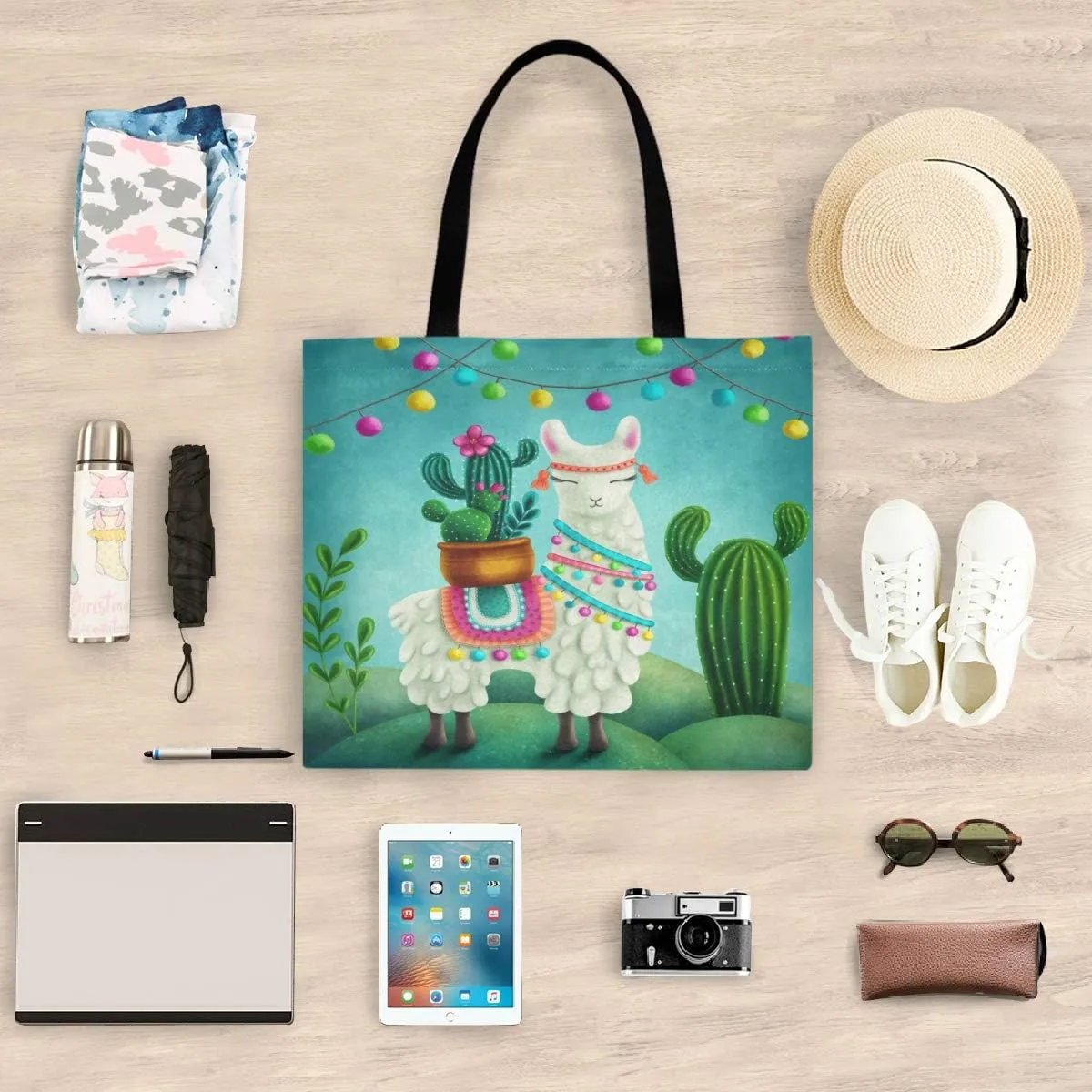 visesunny Large Tote Bag Shoulder Bag Shopping Casual Travel Bag Handbags for Women Lady Girl Teens Gym Beach Daily