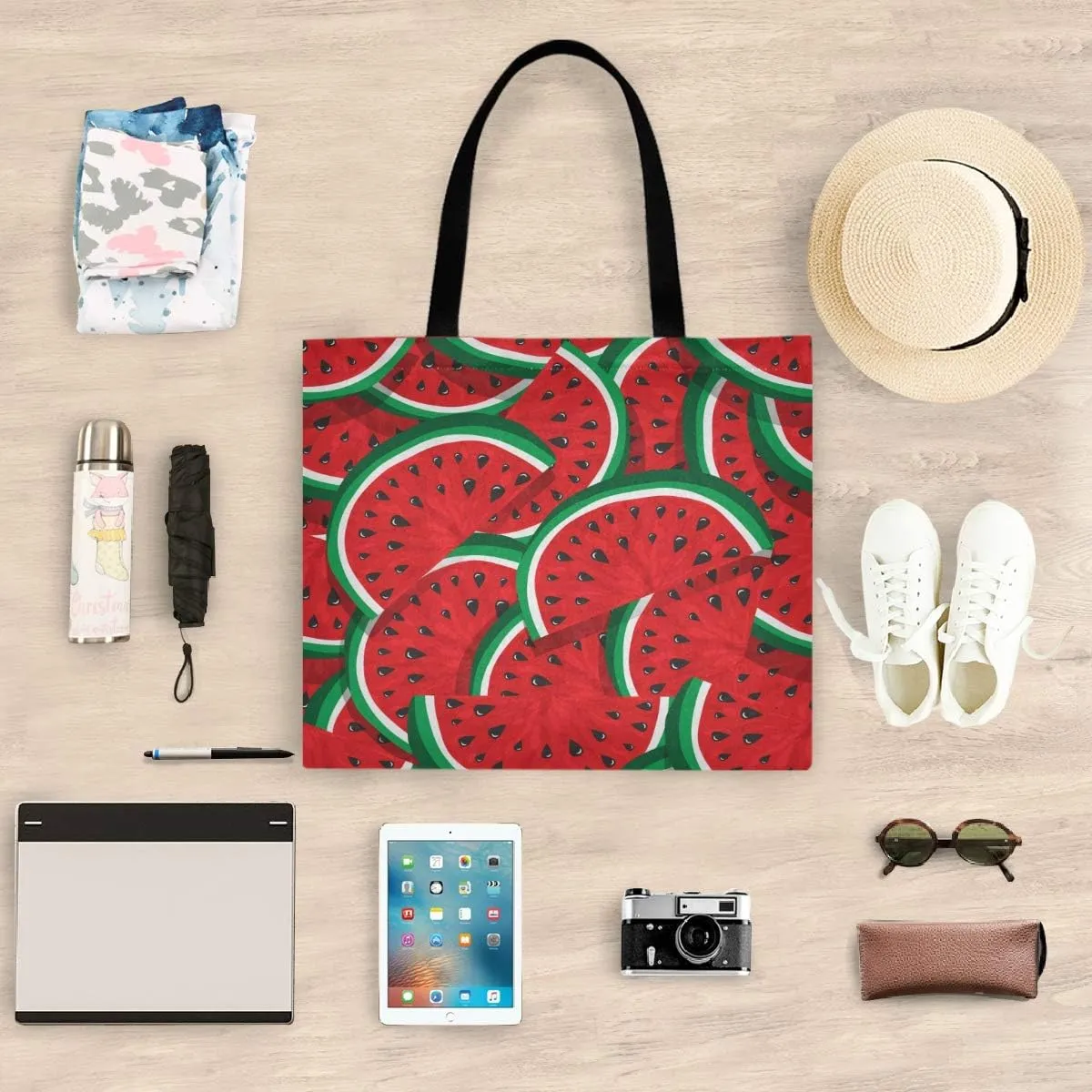 visesunny Large Tote Bag Shoulder Bag Shopping Casual Travel Bag Handbags for Women Lady Girl Teens Gym Beach Daily