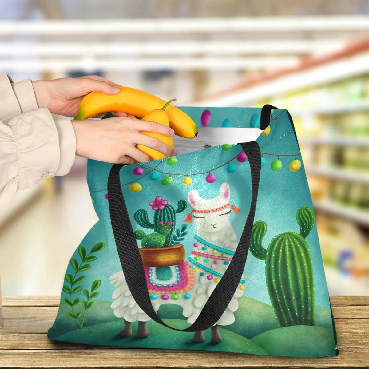 visesunny Large Tote Bag Shoulder Bag Shopping Casual Travel Bag Handbags for Women Lady Girl Teens Gym Beach Daily