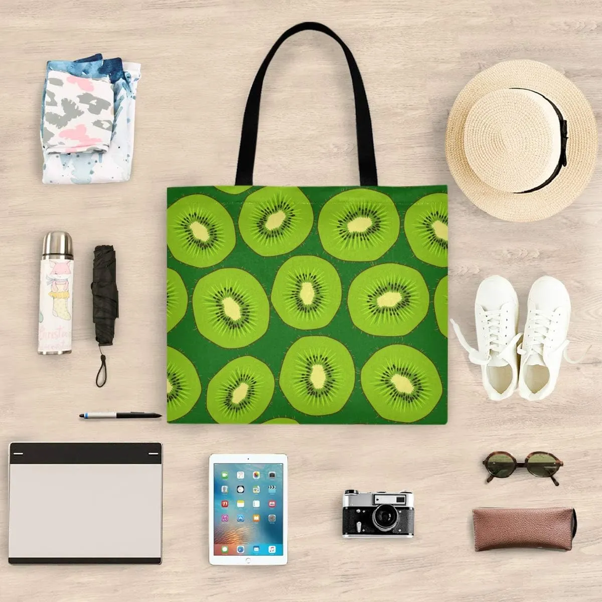 visesunny Large Tote Bag Shoulder Bag Shopping Casual Travel Bag Handbags for Women Lady Girl Teens Gym Beach Daily