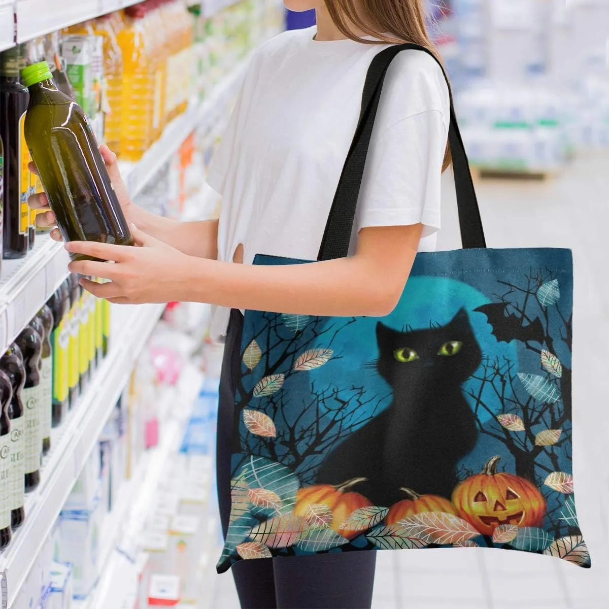 visesunny Large Tote Bag Shoulder Bag Shopping Casual Travel Bag Handbags for Women Lady Girl Teens Gym Beach Daily