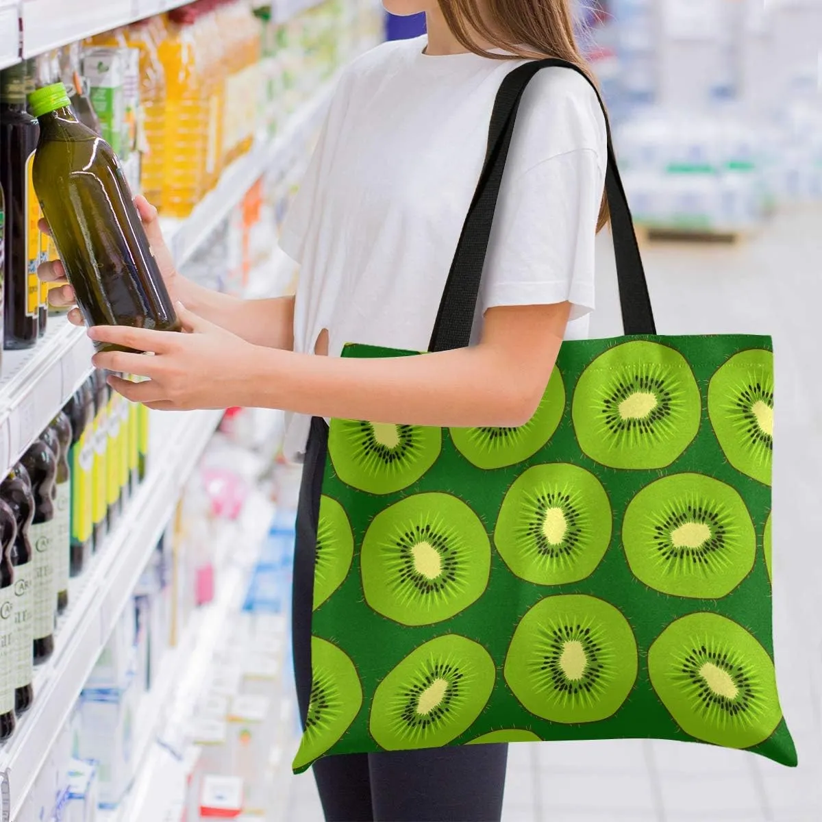 visesunny Large Tote Bag Shoulder Bag Shopping Casual Travel Bag Handbags for Women Lady Girl Teens Gym Beach Daily