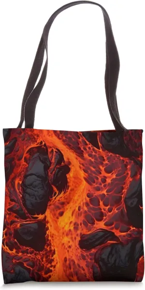 Volcano Lava Magma Tote Bag