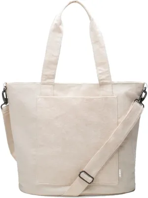 VOORAY 22L Zoey Tote Bag | Organic Cotton Material | Versatile Everyday Use | Fits Your Laptop | Water Bottle Sleeve