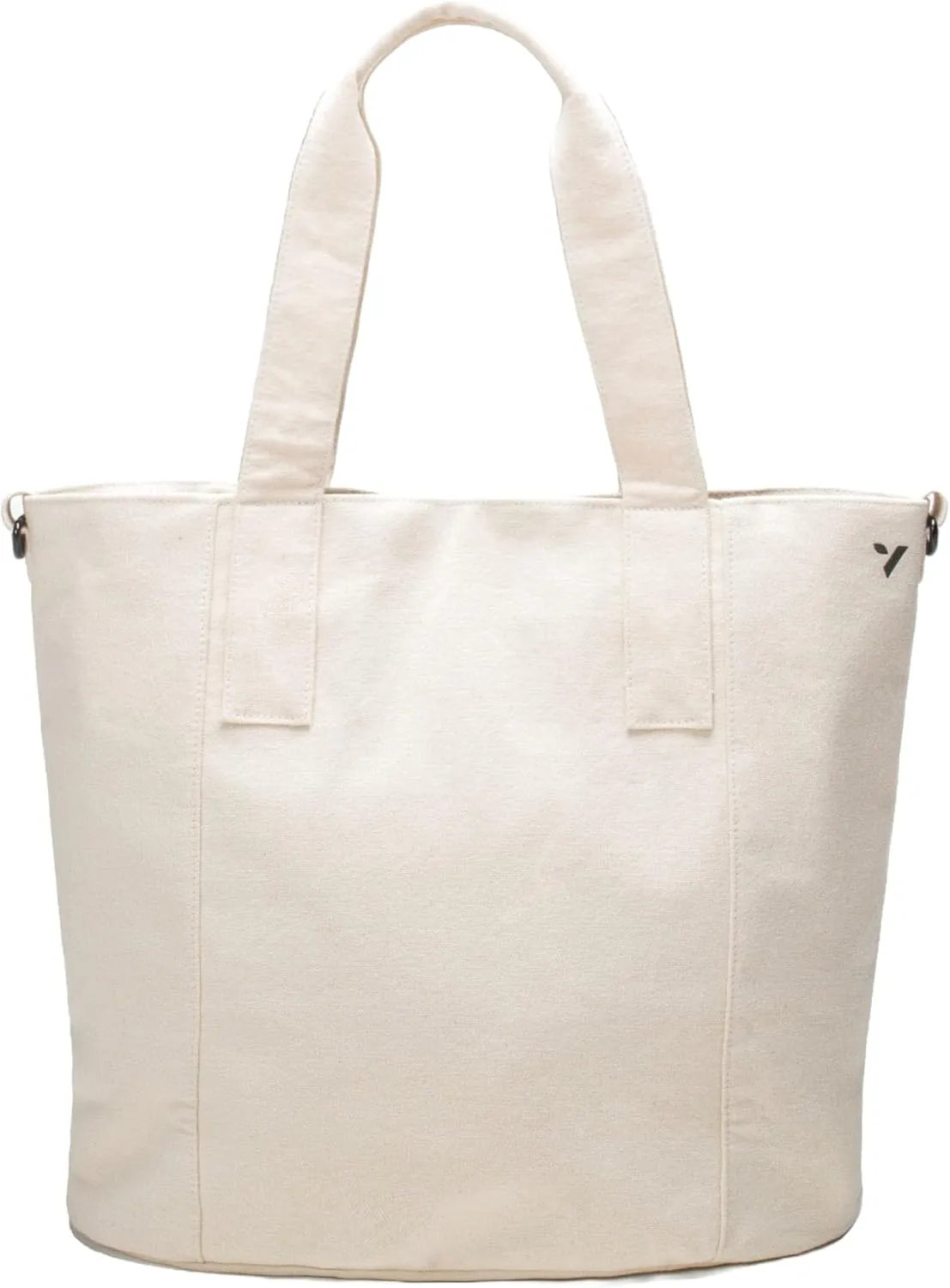 VOORAY 22L Zoey Tote Bag | Organic Cotton Material | Versatile Everyday Use | Fits Your Laptop | Water Bottle Sleeve