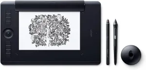 Wacom PTH660P Intuos Pro Paper Edition Digital Graphic Drawing Tablet for Mac or PC, Medium, New Model