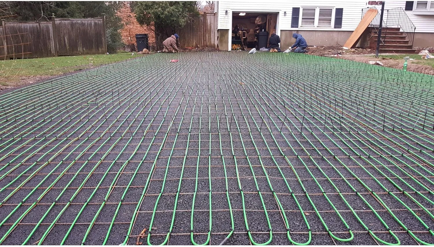 WarmlyYours Snow Melting Cable 188 ft – 62 sq.ft. Up to 38.5 W/sq.ft. 240V – Heated Snow and Ice Removal for Driveways, Walkways, Stairs – Installs Under Concrete, Asphalt, or Pavers