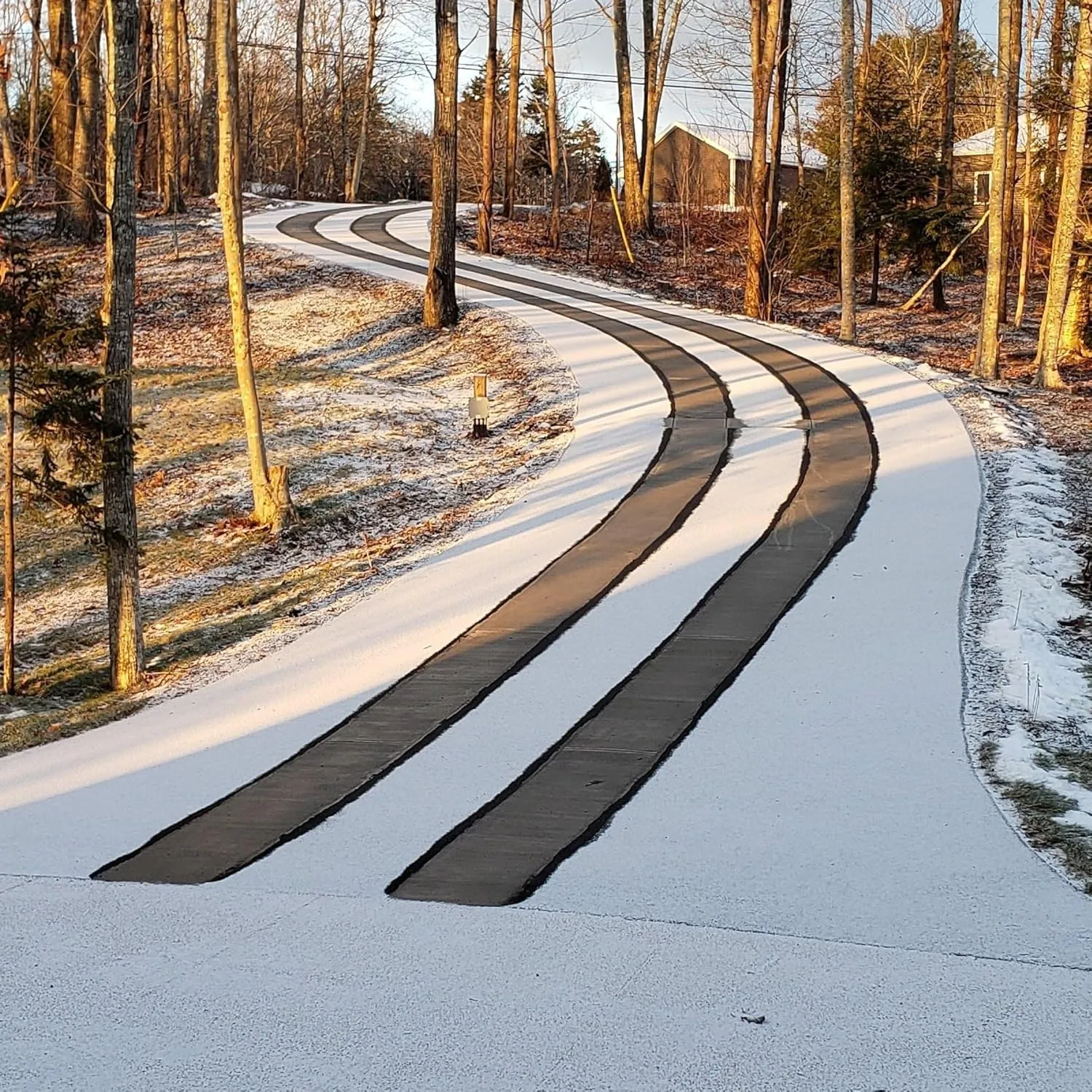 WarmlyYours Snow Melting Cable 188 ft – 62 sq.ft. Up to 38.5 W/sq.ft. 240V – Heated Snow and Ice Removal for Driveways, Walkways, Stairs – Installs Under Concrete, Asphalt, or Pavers