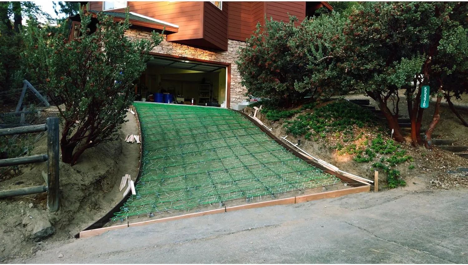 WarmlyYours Snow Melting Cable 188 ft – 62 sq.ft. Up to 38.5 W/sq.ft. 240V – Heated Snow and Ice Removal for Driveways, Walkways, Stairs – Installs Under Concrete, Asphalt, or Pavers