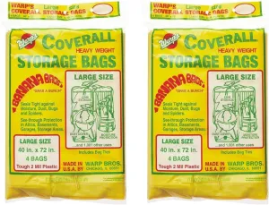 Warp Brothers Brand Model CB-40 Banana Bags Storage Bags, 40-Inches by 72-Inches, 3 Set of 2 Pack