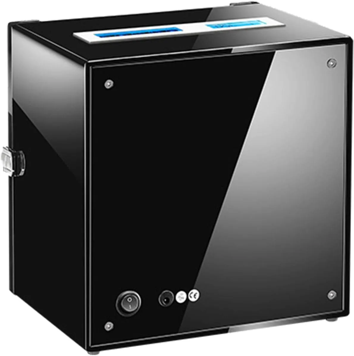 Watch Winder Box for Automatic Watch Adjustable Watch Pillows LCD Touch Screen Built-in LED Light Piano Paint Exterior Watch Winder Box Best Gift