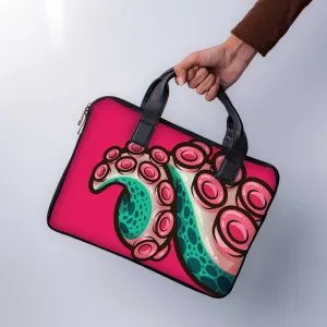 Watermelon Tentacles Laptop Sleeve With Handle