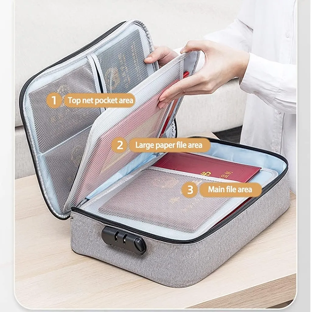 Waterproof Document Bag Large, Document Organizer Bag, Archive Boxes, Storage Pouch, Credential Bag, Diploma Storage Important Document, File Pocket, Home Office Travel Safe Bag (Size : Style2)