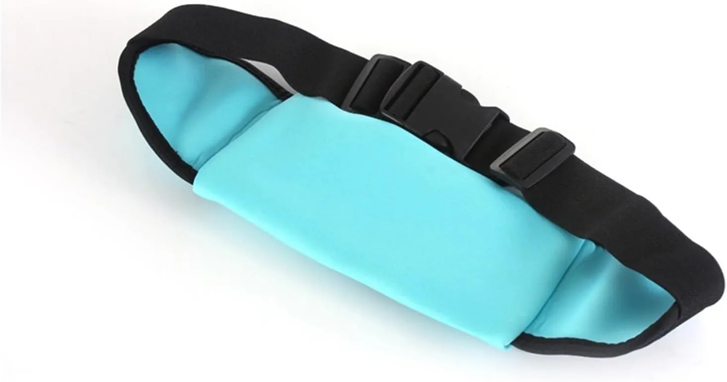 Waterproof running waist bag sports jogging outdoor mobile phone holder belt bag female male fitness cycling sports accessories(Green)