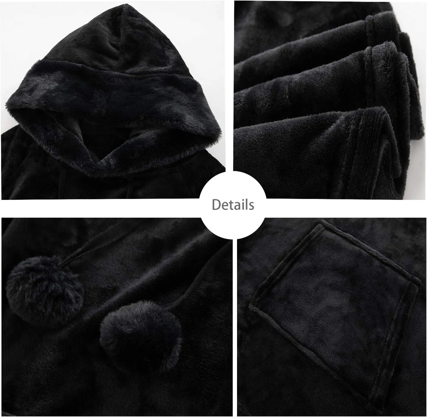 Wearable Blanket Hoodie Oversized Sweatshirt Blanket with Big Pocket. Hooded Snuggies Blanket For Women Men Adult.Cute thing funny gifts for girlfriends mom on Birthday Christmas