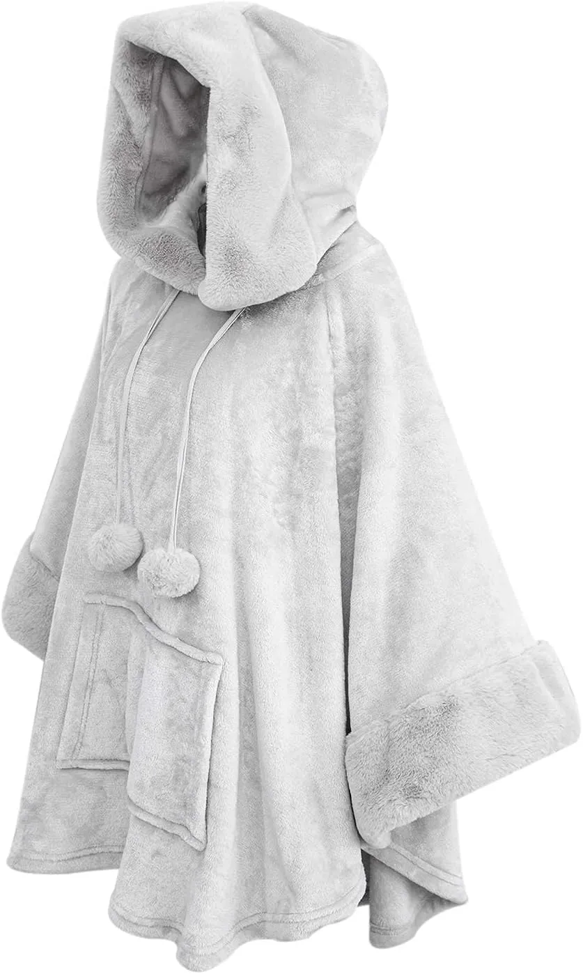 Wearable Blanket Hoodie Oversized Sweatshirt Blanket with Big Pocket. Hooded Snuggies Blanket For Women Men Adult.Cute thing funny gifts for girlfriends mom on Birthday Christmas