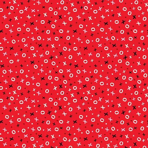 Whole Lotta Love by Benartex XOXO LOVE/RED