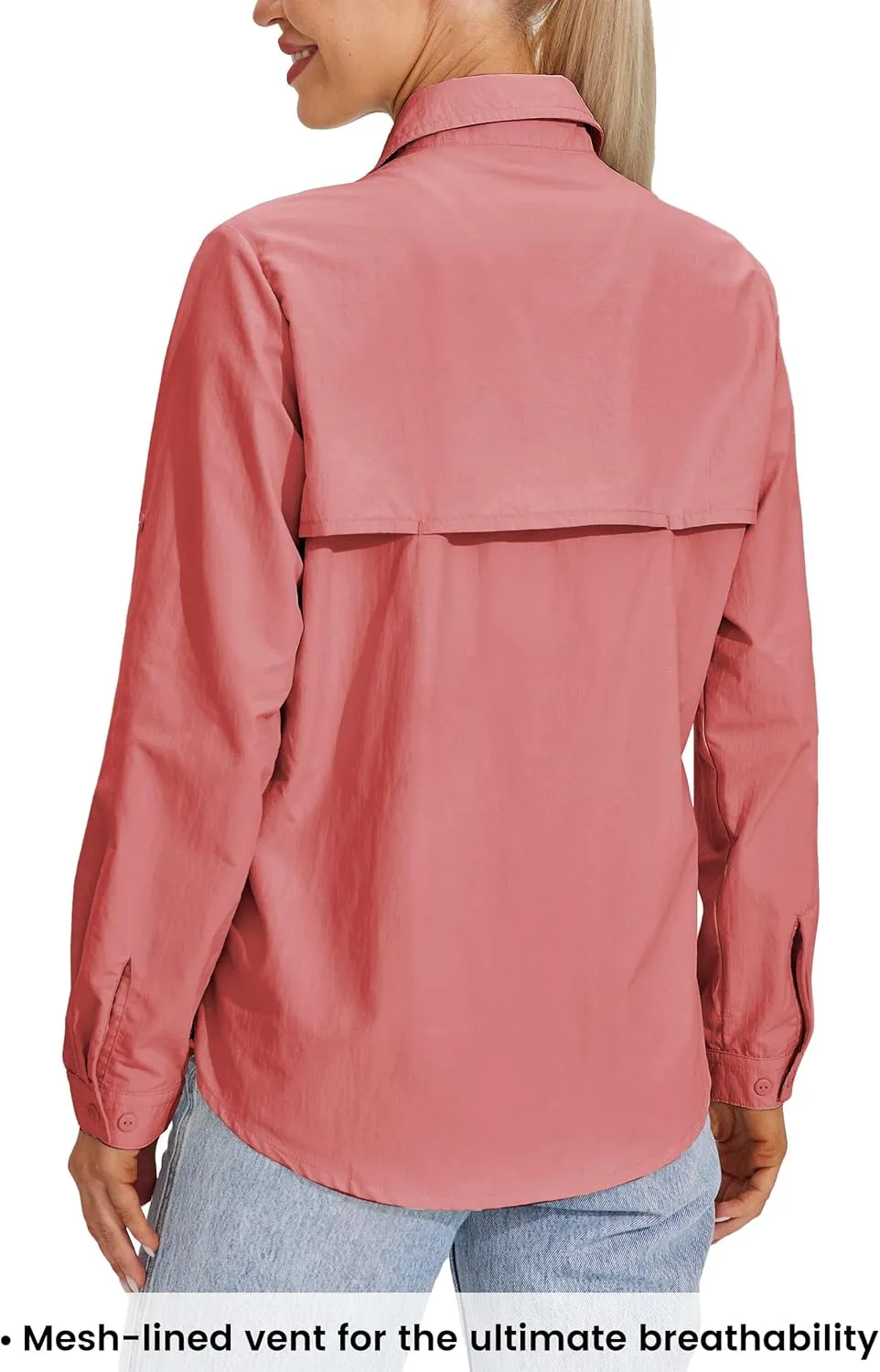 Willit Women's UPF 50  Sun Protection Shirts Long Sleeve Fishing Shirts SPF Quick Dry Hiking Outdoor Shirts