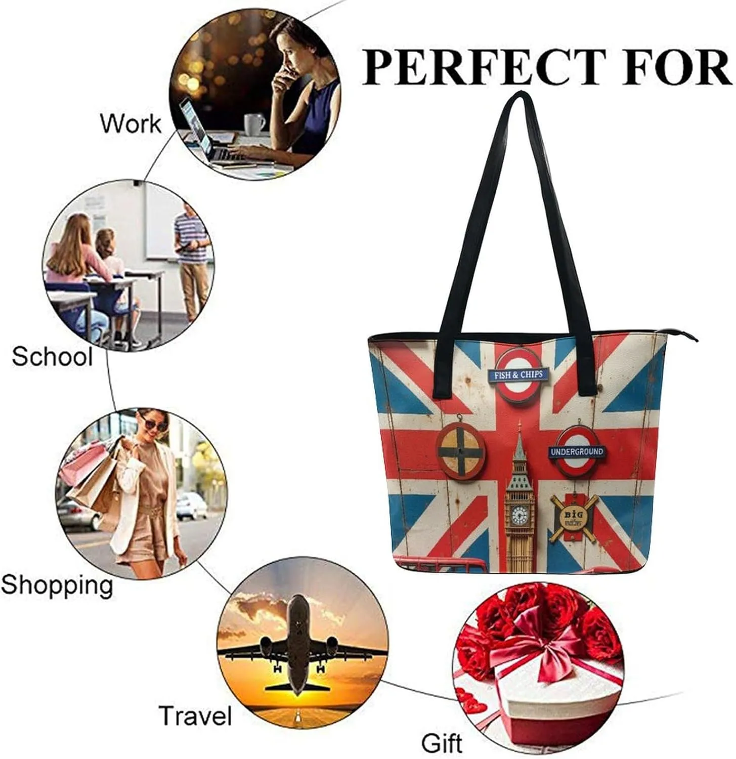 Women Casual Tote Handbags Multifunction Shoulder Work Crossbody Bag