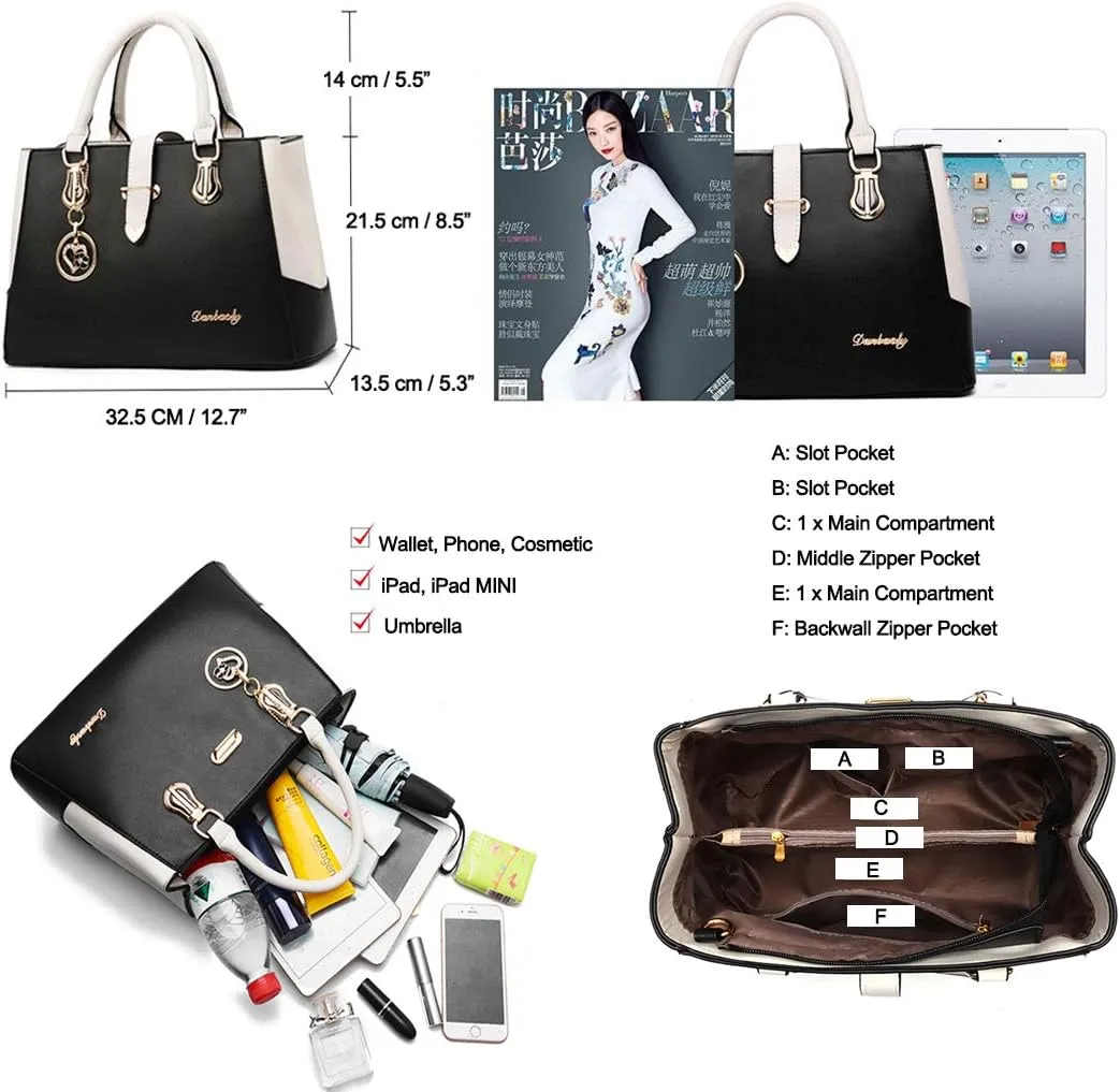 Women Handbags, Top Handle Bags Tote Purse Large Capacity Shoulder Crossbody Bag
